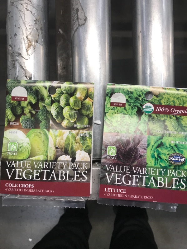 Photo 1 of ***SOLD AS IS***
Stover Cole Crops & Lettuce Seed Pack (10pk)