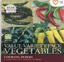Photo 2 of ***SOLD AS IS***
Stover Cooking Peppers & Salsa Peppers Seed Pack (10pk)