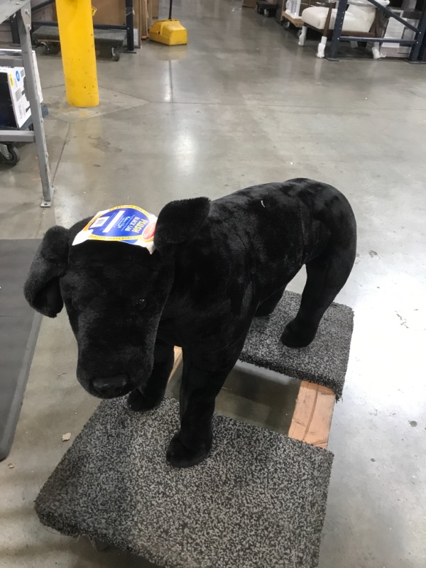 Photo 2 of Melissa & Doug Black Lab Giant Stuffed Animal (Wildlife, Soft Fabric, Beautiful Black Lab Markings, 30.5" H x 19.5" W x 9.5" L)