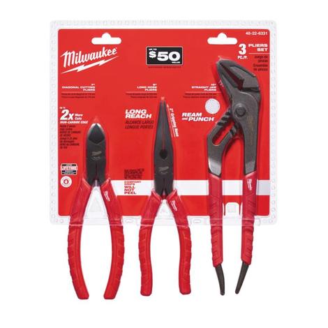 Photo 1 of ***NEW***
Milwaukee 48-22-6331 Pliers Kit (3-Piece)
