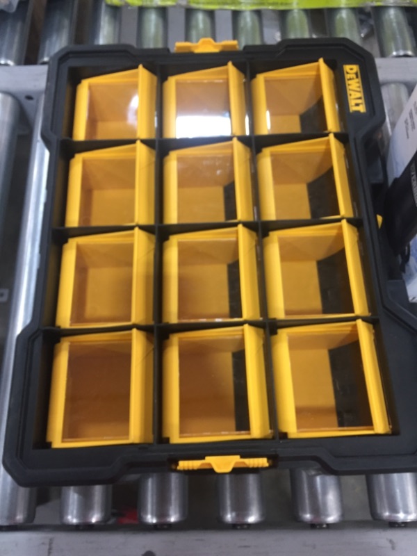 Photo 2 of 12-Compartment Small Parts Organizer Flip Bin
