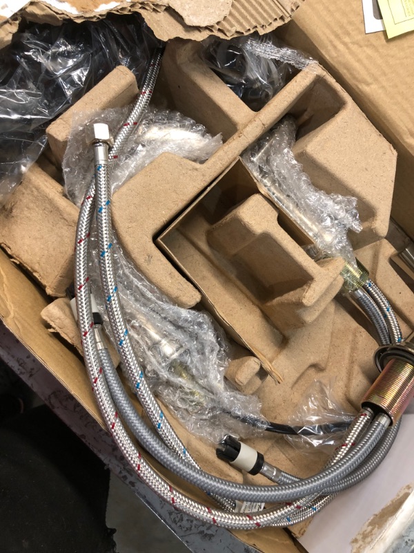 Photo 1 of American Standard Rumson 8 in. Widespread 2-Handle Bathroom Faucet in Brushed Nickel
***missing components***