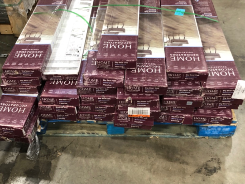 Photo 3 of ***SOLD AS WHOLE PALLET ONLY***NO RETURNS*** NO REFUNDS***
Home Decorators Collection Big Bear Oak 7 in. x 42 in. Rigid Core Luxury Vinyl Plank Flooring (20.8 sq. ft. /Case) 29 CASES **MINOR DAMAGE TO BOTTOM CASES**