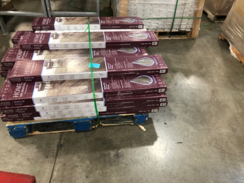 Photo 5 of ***SOLD AS WHOLE PALLET ONLY***NO RETURNS*** NO REFUNDS***
Home Decorators Collection Big Bear Oak 7 in. x 42 in. Rigid Core Luxury Vinyl Plank Flooring (20.8 sq. ft. /Case) 29 CASES **MINOR DAMAGE TO BOTTOM CASES**