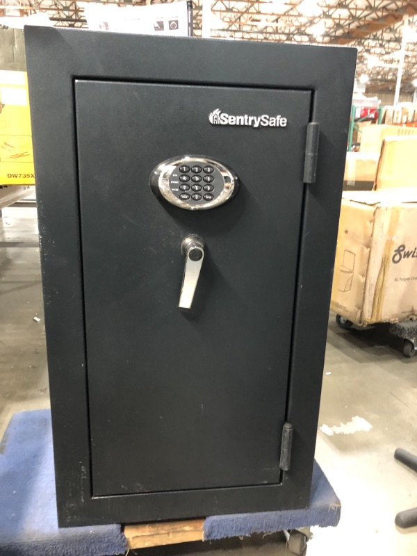 Photo 2 of **PARTS ONLY** DOES NOT HAVE ACCESS CODE, UNABLE TO OPEN**
SentrySafe EF4738E Fireproof Waterproof Safe with Digital Keypad, 4.71 Cubic Feet , Black
