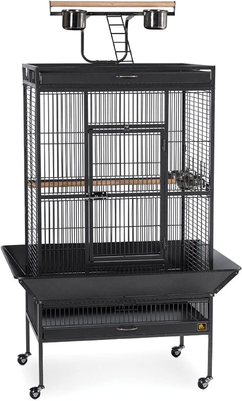 Photo 1 of **BOX 2 OF 2 ONLY** MISSING BOX 1 OF 2**
Prevue Pet Products Wrought Iron Select Bird Cage Black Hammertone 3151BLK
