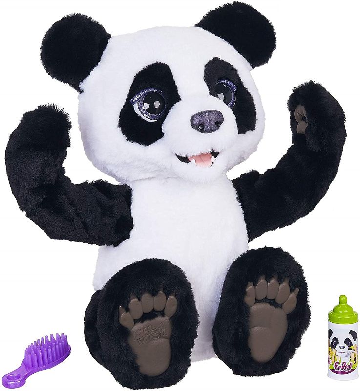 Photo 1 of furReal Plum, The Curious Panda Cub Interactive Plush Toy, Ages 4 and Up
