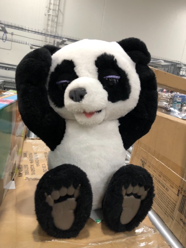 Photo 2 of furReal Plum, The Curious Panda Cub Interactive Plush Toy, Ages 4 and Up
