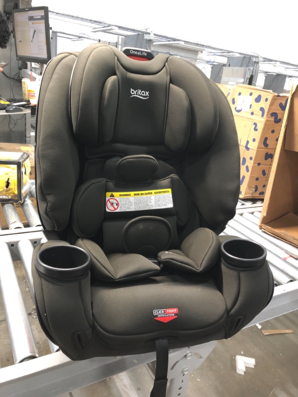 Photo 2 of Britax One4Life ClickTight All-In-One Car Seat – 10 Years of Use – Infant, Convertible, Booster – 5 to 120 Pounds - SafeWash Fabric, Eclipse Black , 20.5 x 19.5 x 25 Inch (Pack of 1)
