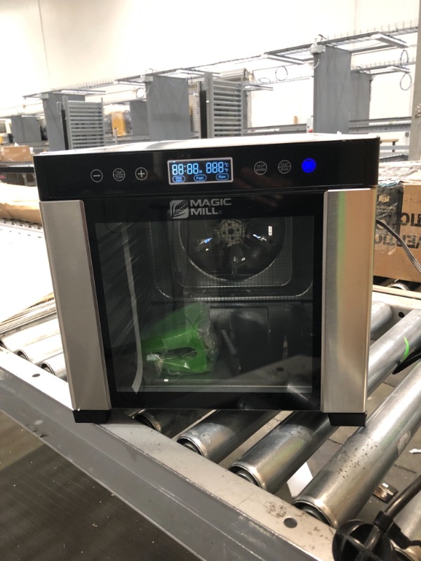 Photo 2 of **DENT ON TOP OF DEHYDRATOR**
Magic Mill Food Dehydrator Machine | 7 Stainless Steel Trays | Dryer for Jerky, Dog Treats, Herb, Meat, Beef, Fruit | Keep Warm Function, Digital Timer and Temperature Control, Equipped Safety Over-Heat Protection, ETL Approv