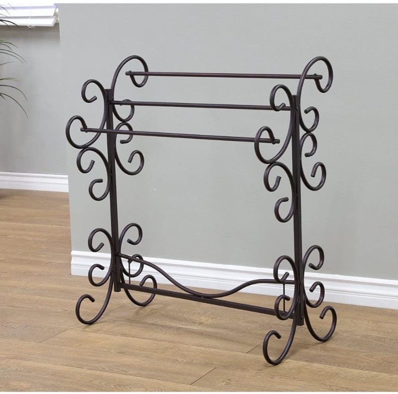 Photo 1 of **MISSING COMPONENTS**MISSING HARDWARE**
Frenchi Home Furnishing TLR1603 Blanket Rack, 35.5"H, Black-3
