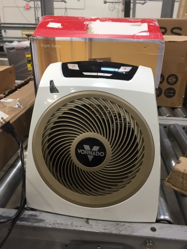 Photo 2 of **DOES NOT TURN ON **PARTS ONLY**
Vornado AVH10 Vortex Heater with Auto Climate Control, 2 Heat Settings, Fan Only Option, Digital Display, Advanced Safety Features, Whole Room, White
