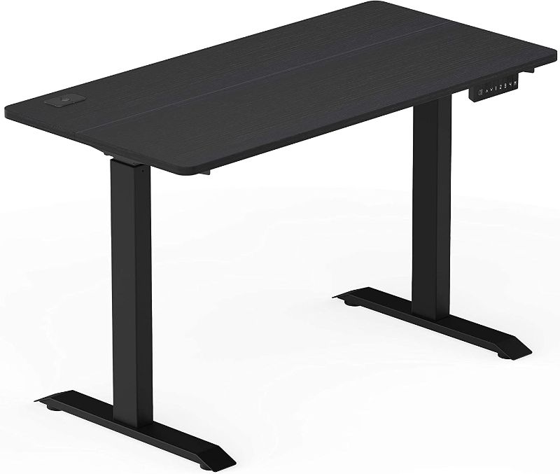 Photo 1 of SHW Memory Preset Electric Height Adjustable Standing Desk, 48 x 24 Inches, Black
