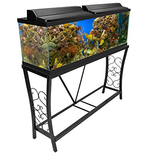 Photo 1 of Aquatic Fundamentals Metal Aquarium Stand (55 Gallon, Black)