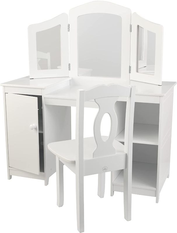 Photo 1 of Kidkraft Deluxe Vanity & Chair Toy, WHITE
