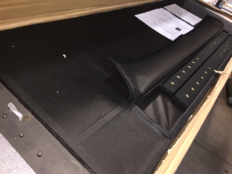 Photo 1 of 34" - 46" LUCID Mid-Rise Upholstered Headboard, Queen, Stone
