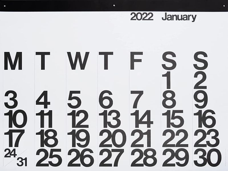 Photo 1 of Stendig 2022 Wall, Office & Home Calendar, Authentic Original Design of Massimo Vignelli
