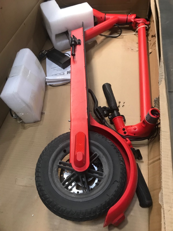 Photo 2 of Fiat F500-F10 Electric Scooter 10”RED, 36V 350W Powerful Motor, Easy fold, Long Range Battery, Double Safety Breaking System
