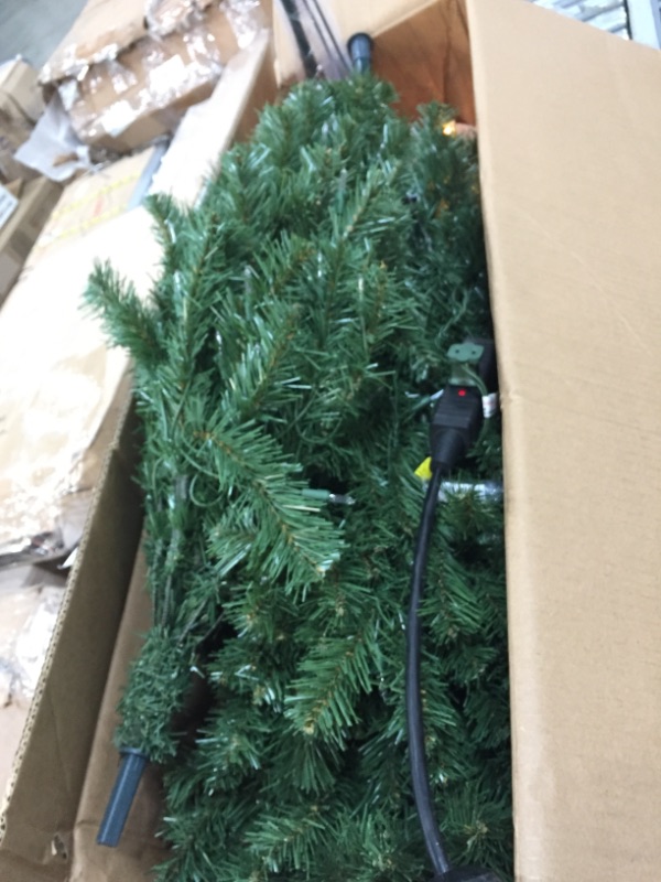 Photo 2 of ***iNCOMPLETE**
National Tree Company Pre-Lit Artificial Full Christmas Tree, Green, North Valley Spruce, White Lights, Includes Stand, 6.5 Feet
