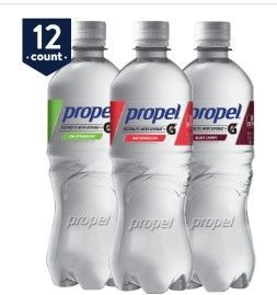 Photo 1 of **EXPIRED: 12/21/2021**
Propel, 3 Flavor Variety Pack, Zero Calorie Water Beverage with Electrolytes & Vitamins C&E, 24 Oz Bottles (Pack of 12)
