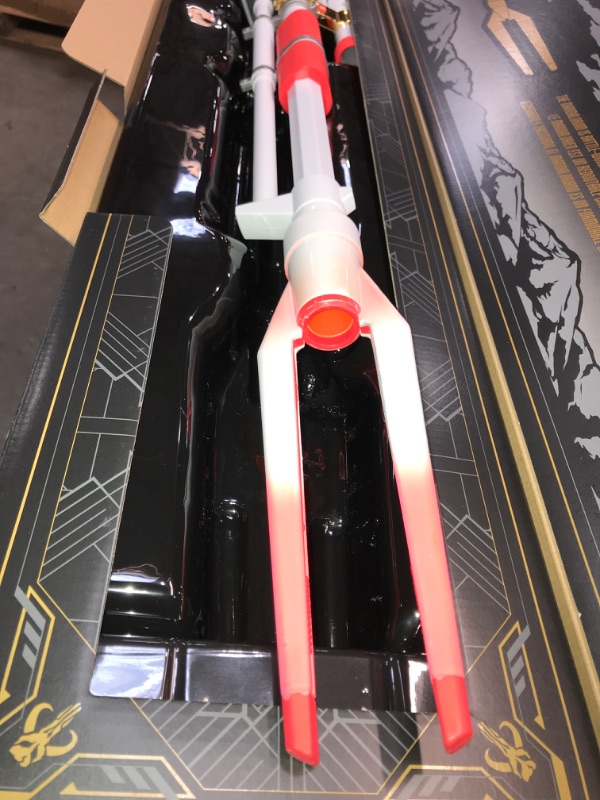 Photo 4 of MISSING DARTS***NERF Star Wars Amban Phase-Pulse Blaster, The Mandalorian, Scope with Illuminated Lens, 10 Darts, Blaster Sounds, 50.25 Inches Long
