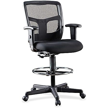 Photo 1 of (MISSING GAS LIFT)
Lorell LLR86801 Ratchet Mesh Mid-Back Stool Chair 2.6" Height X 75.8" Width X 27.3" Length Black
