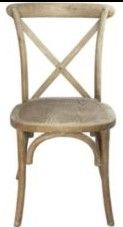 Photo 1 of (BROKEN BACK REST)
Flash Furniture Wood Cross Back Chairs, 2 Pack
