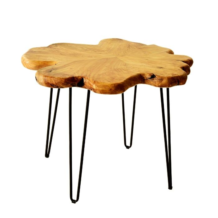 Photo 1 of (SURFACE CRACKS; DENTED SCRATCHES; MISSING HARDWARE)
WELLAND Cedar Live Edge Coffee Table End Table Side Table With Hairpin Legs, 19"L x 16"W x 20.5"T, Unfinished Natural
No reviews
