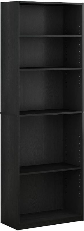 Photo 1 of ***SIMILAR TO STOCK PHOTO** FURINNO JAYA Simply Home 5-Shelf Bookcase, 5-Tier, Black

