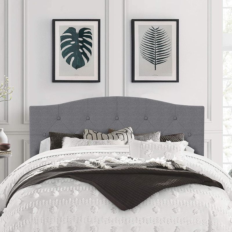 Photo 1 of 
Hillsdale Provence Upholstered Headboard, Full/Queen, Glacier Gray
Size:Full/Queen Headboard Only