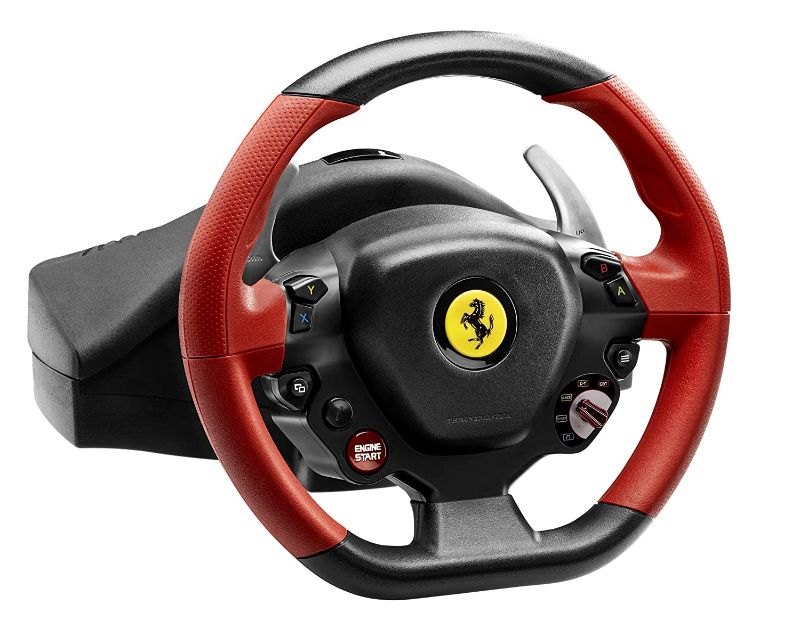 Photo 1 of **DOES NOT TURN ON WHEN PLUGGED IN**
Thrustmaster Racing Wheel Ferrari 458 Spider Edition (XBOX Series X/S, One, PC)
