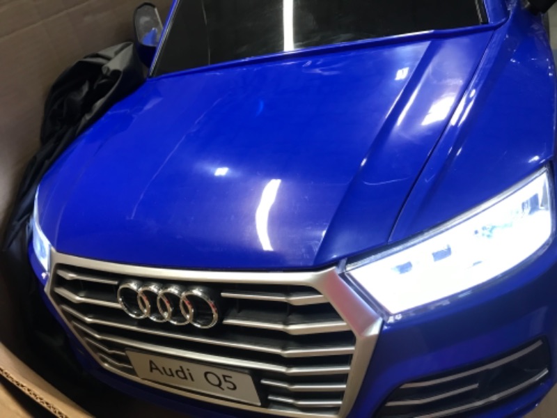 Photo 1 of **POWERS UP BUT WHEELS DO NOT TURN WHEN ON, MAY BE A RESULT OF LOW BATTERY**CAR IS BLUE
Best Choice Products 6V Kids Licensed Audi TT RS Ride On Car w/ Parent Control, 2 Speeds, Suspension, AUX Input - Black
