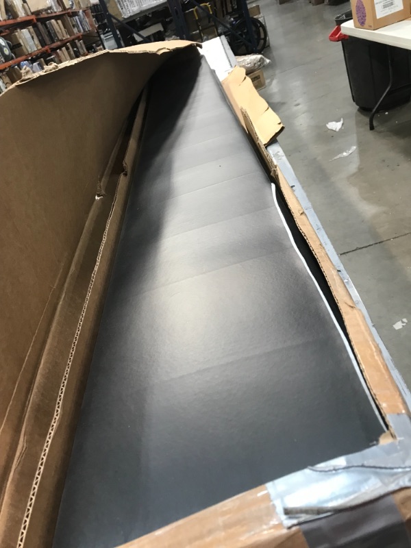 Photo 1 of **GENERAL POST**
**DAMAGE TO RAILS**
 Strobel Organic 2 Piece Fabric Upholstered RailS Black Fabric Super Single
