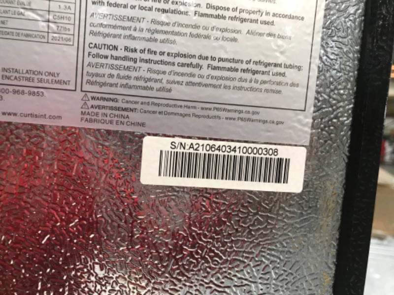 Photo 4 of **FRIDGE DOOR IS DETACHED FROM TOP HINGE**DENTS TO FRIDGE BODY REFER TO PHOTO**
Frigidaire EFRF696-AMZ Upright Freezer 6.5 cu ft Stainless Platinum Design Series
