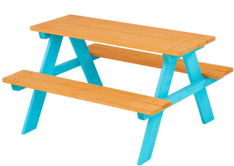 Photo 1 of **ALL WOODEN PANELS INCLUDED** MISSING ONLY HARDWARE**
Teamson Kids Outdoor Picnic Table Set with Bench
