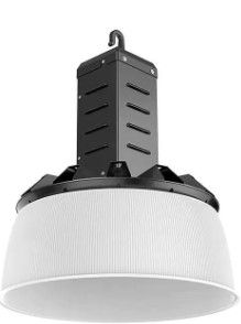 Photo 1 of 16 in. 750-Watt Equivalent Integrated LED Dimmable Black High Bay Light 5000K
