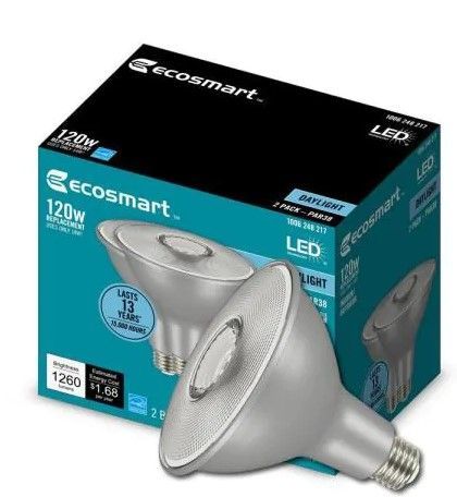 Photo 1 of 120-Watt Equivalent PAR38 Dimmable Flood LED Light Bulb Daylight (4-Pack)

