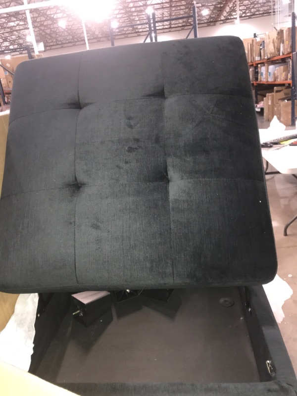 Photo 5 of **LIGHT USE**
New Modern Single Chair for Modular Sectional, Black Velvet ?26.5“x31.5”x36“?
