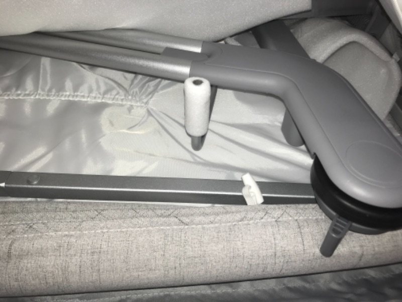 Photo 1 of *Loose hardware, may be incomplete*
 Grey Hugme Plus Bedside Sleeper Bassinet Includes Mattress and Travel Bag
