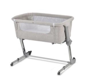 Photo 1 of *Loose hardware, may be incomplete*
 Grey Hugme Plus Bedside Sleeper Bassinet Includes Mattress and Travel Bag
