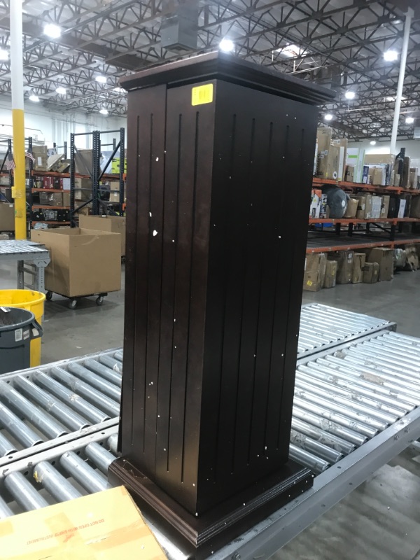 Photo 10 of *For parts only* *Damage shown in picture*
Southern Enterprises Hewitt 39" Media Storage Pedestal in Espresso
