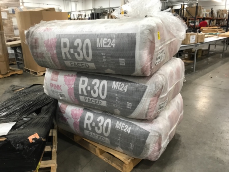 Photo 5 of 12 PACK Owens Corning Eco Touch 16 in. W X 48 in. L 30 Kraft Faced Fiberglass Insulation Batt 58.67 Sq Ft
