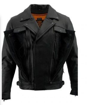 Photo 1 of *PHOTO USED FOR REFERENCE*
Milwaukee Leather Men's Black Jacket with Utility Pockets.