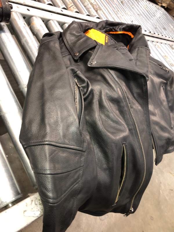 Photo 4 of *PHOTO USED FOR REFERENCE*
Milwaukee Leather Men's Black Jacket with Utility Pockets.