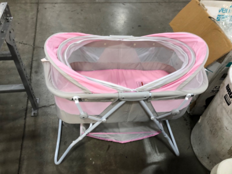 Photo 2 of Dream On Me Karley Bassinet, Pink/Gray
