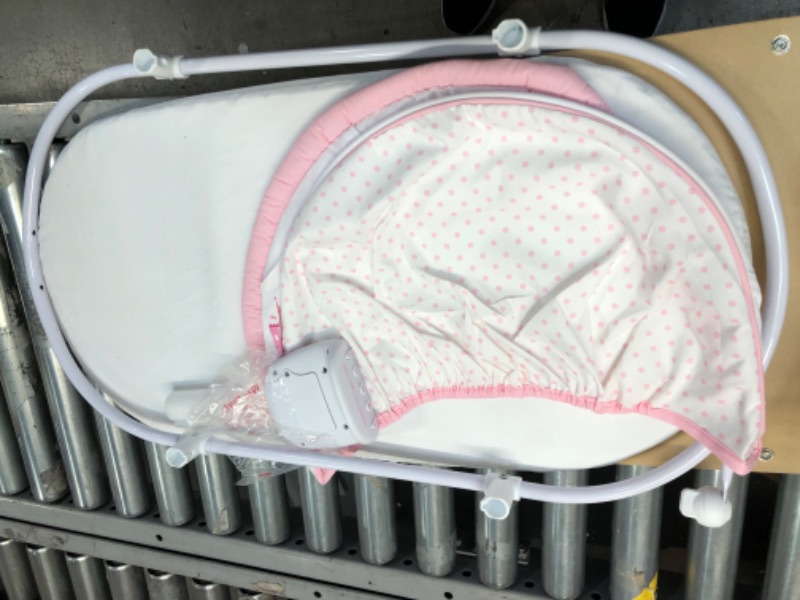 Photo 3 of Disney Baby Ultimate Sweet Beginnings Bedside Bassinet - Portable Crib with Lights, Sounds and Vibrations, Disney Princess
