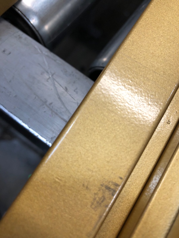 Photo 1 of 34 inch metal 2 shelves - gold
- Minor cosmetic damaged 