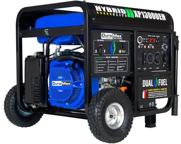Photo 1 of (Used) DUROMAX - 13000/10500-Watt Dual Fuel Electric Start Gasoline/Propane Portable Home Power Back Up Generator