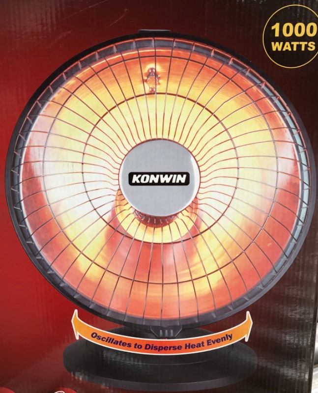 Photo 1 of Konwin Oscillating Dish Radiant Heater