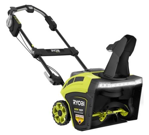 Photo 1 of (Used) RYOBI - 40V HP Brushless 21 in. Cordless Single Stage Snow Thrower with (2) 5.0 Ah Batteries